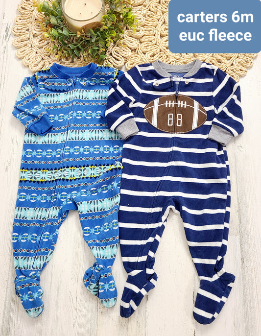 football and patterned pj