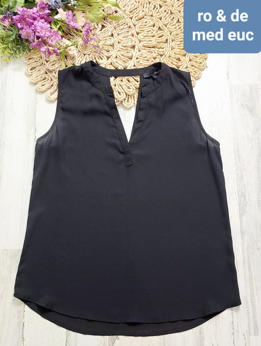 ro&de vneck black tank