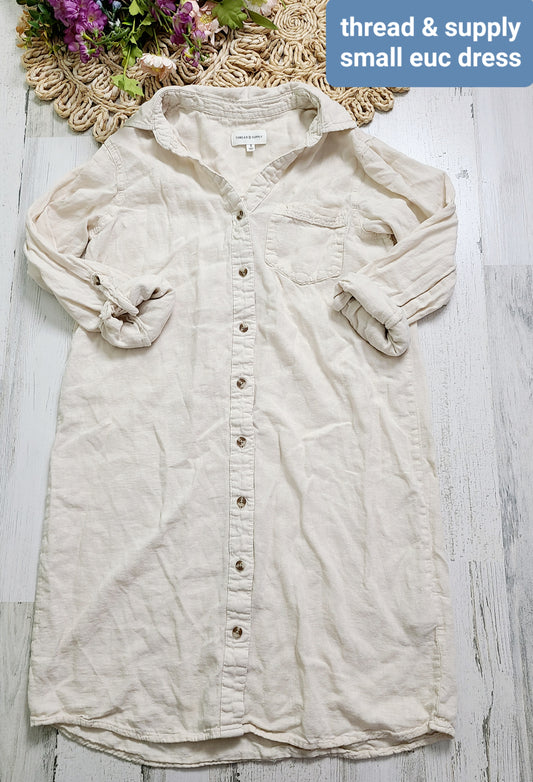 thread&supply button down dress