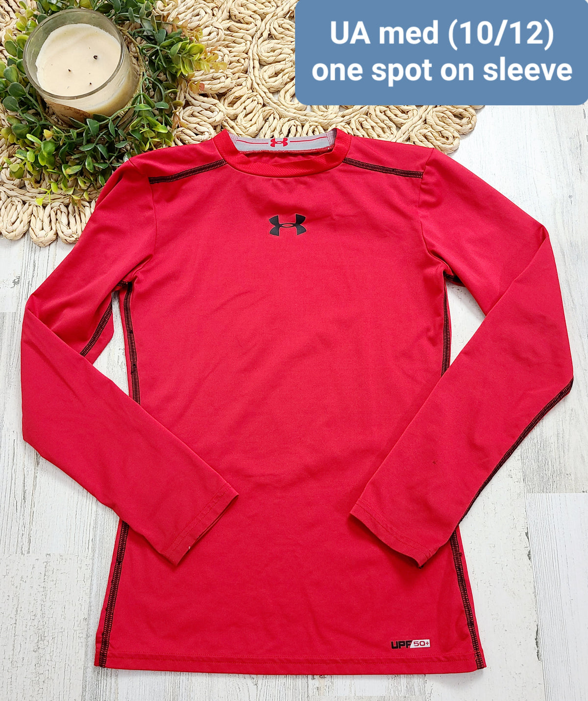 red long sleeve ua 10/12