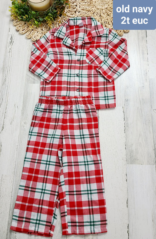 plaid pajamas for christmas old navy