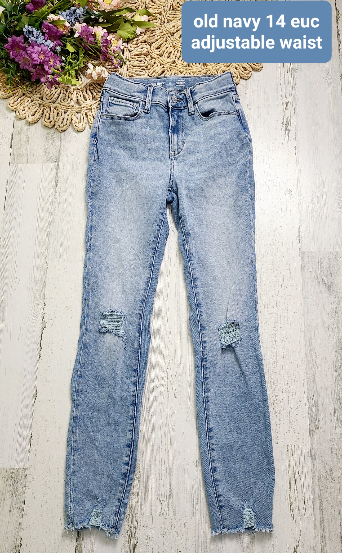 14y girls old navy skinny jeans
