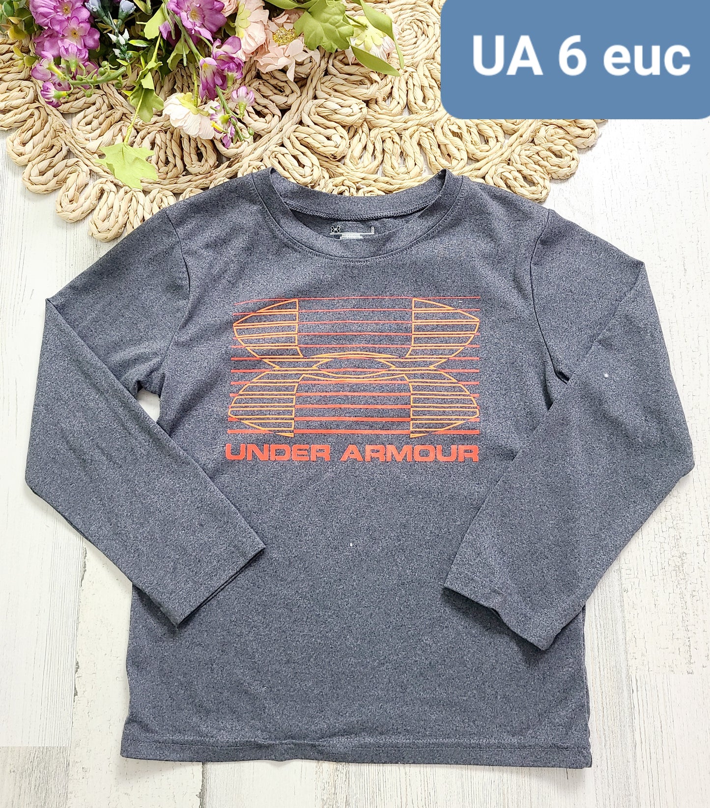 gray orange long sleeve ua