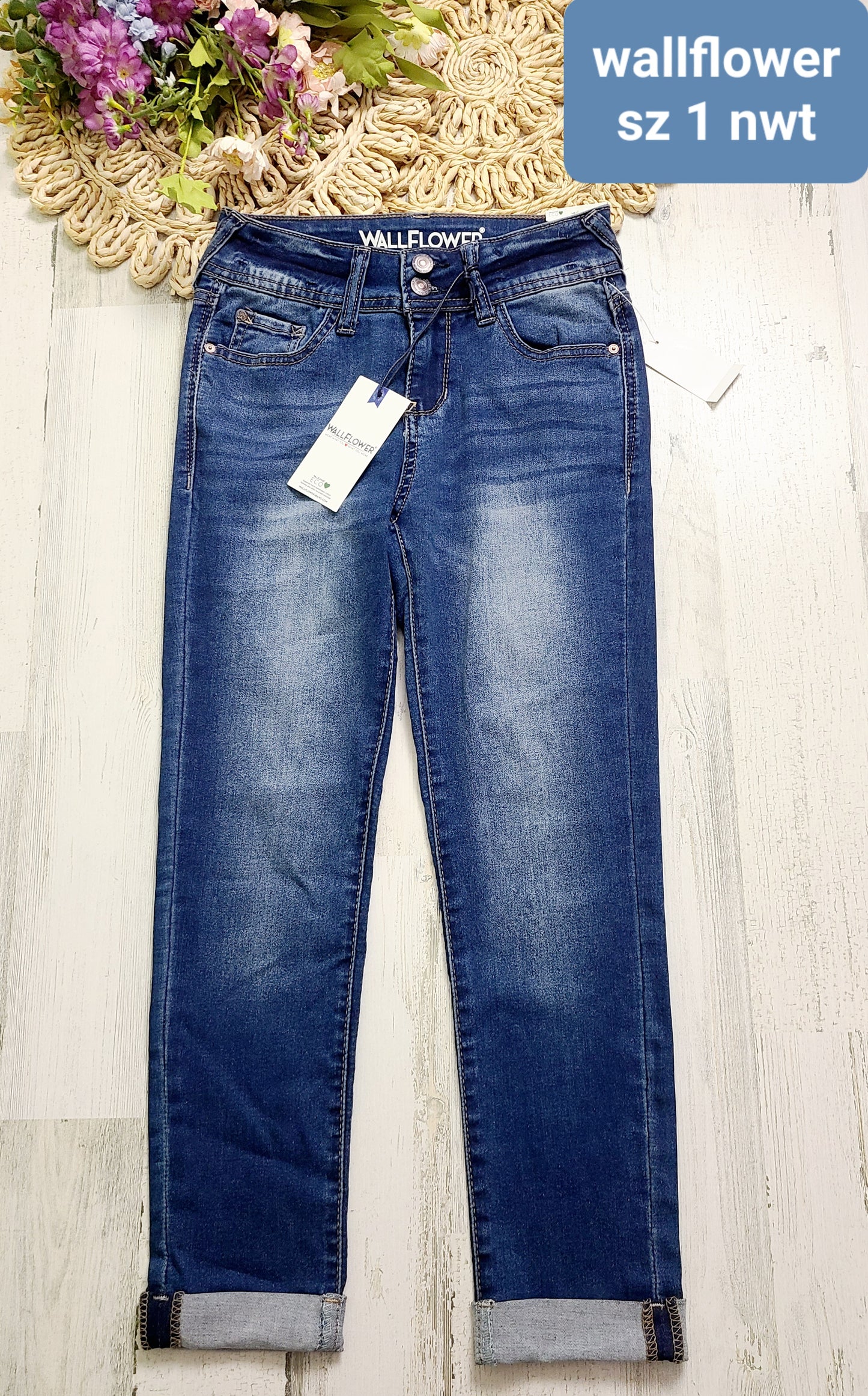wallflower new jeans cuffed