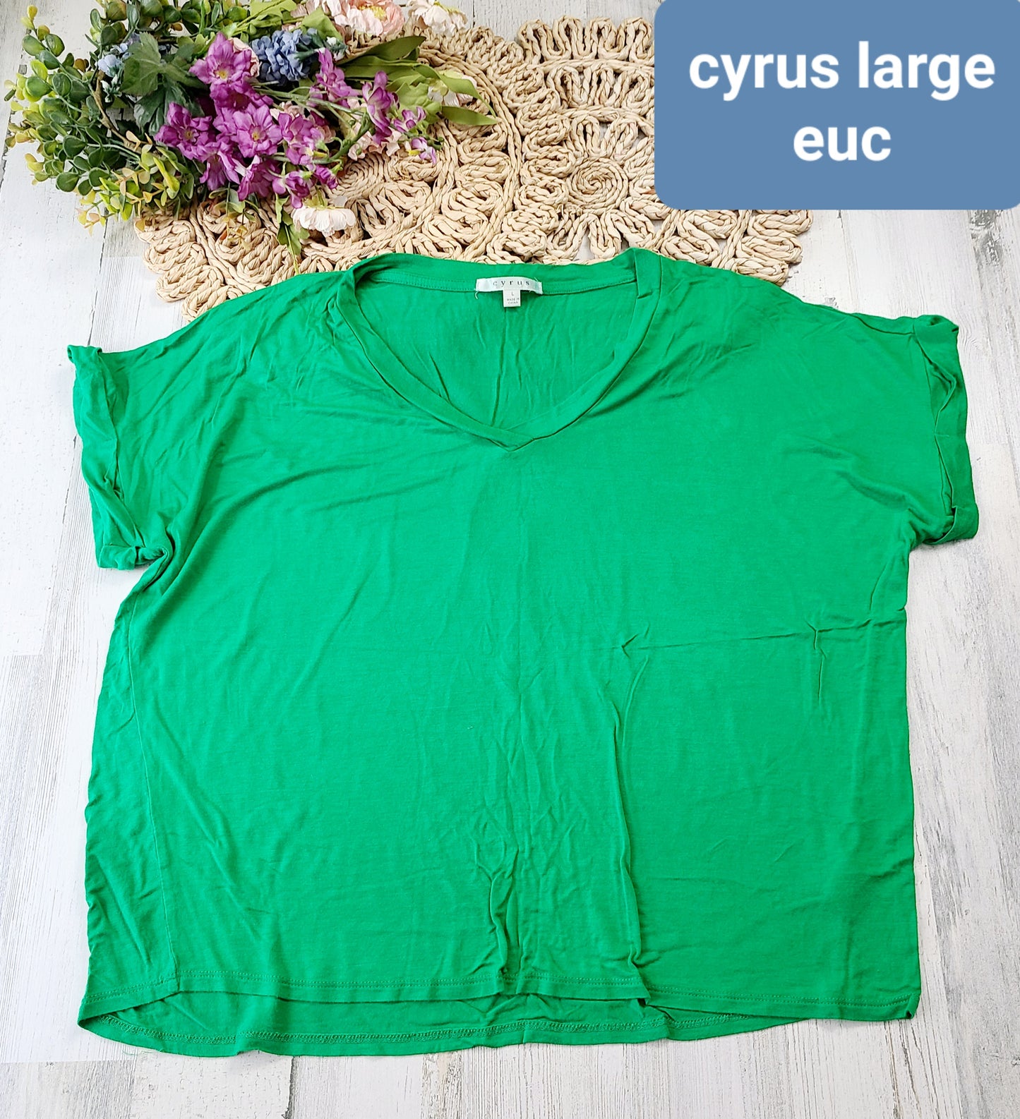 cyrus green tee