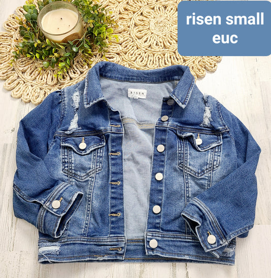 risen jean jacket small