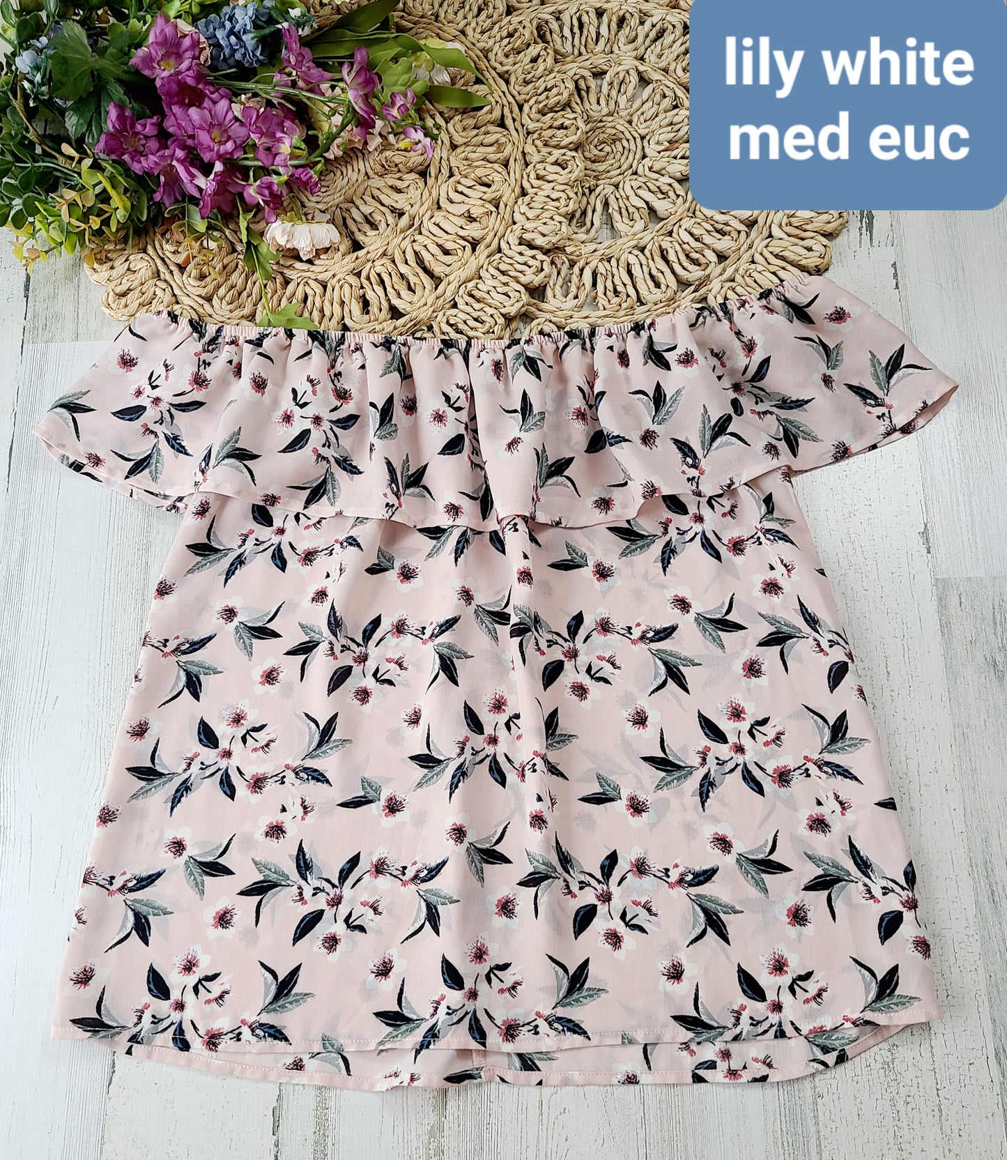 lily white off shoulder top