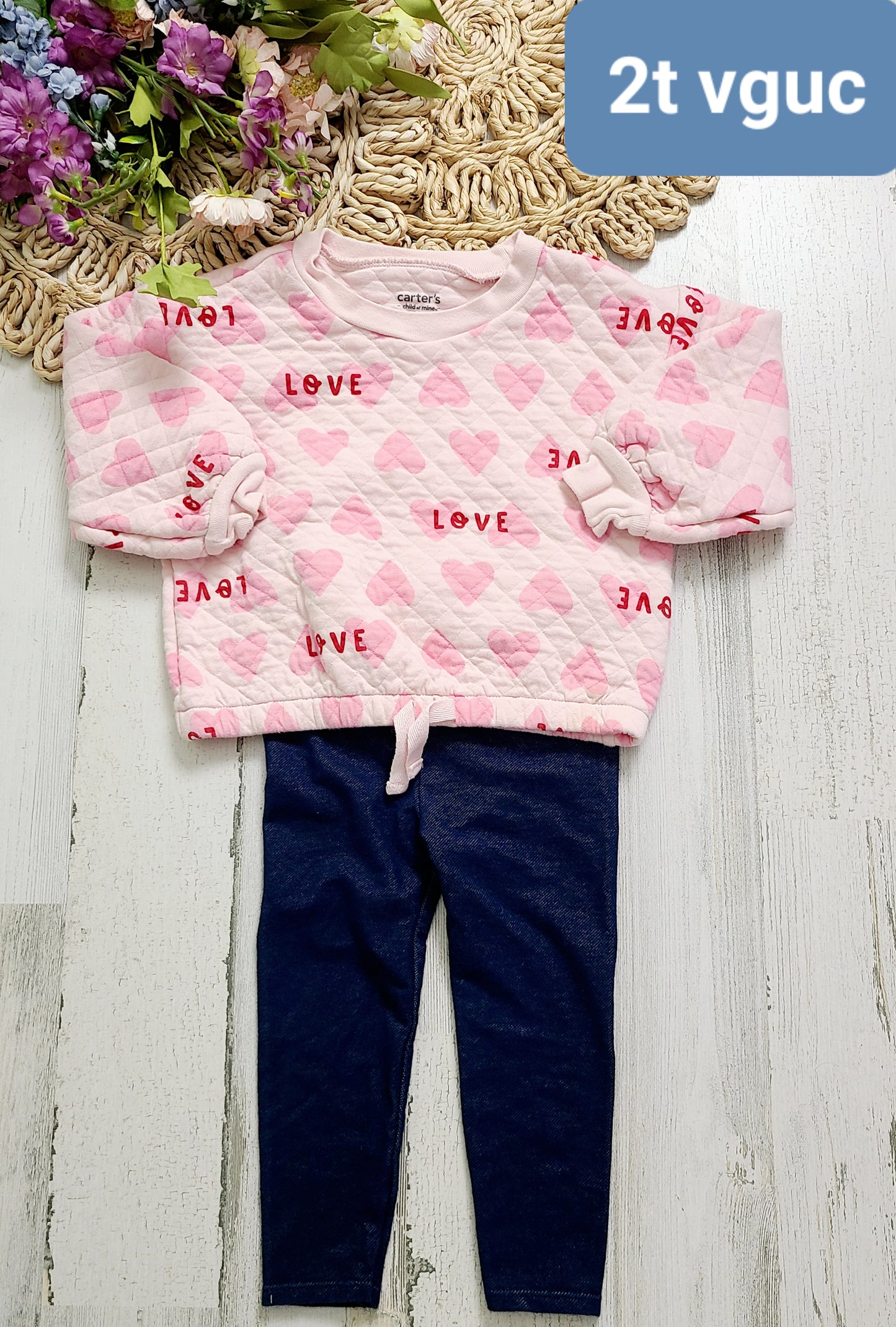 love quilted crew and leggings