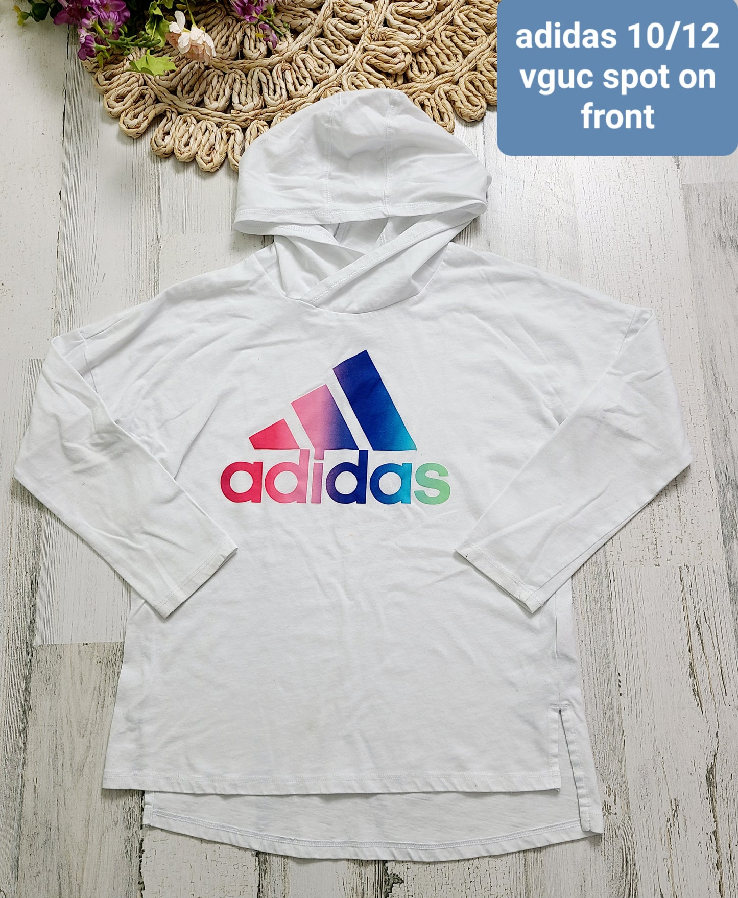 adidas hood 10/12y