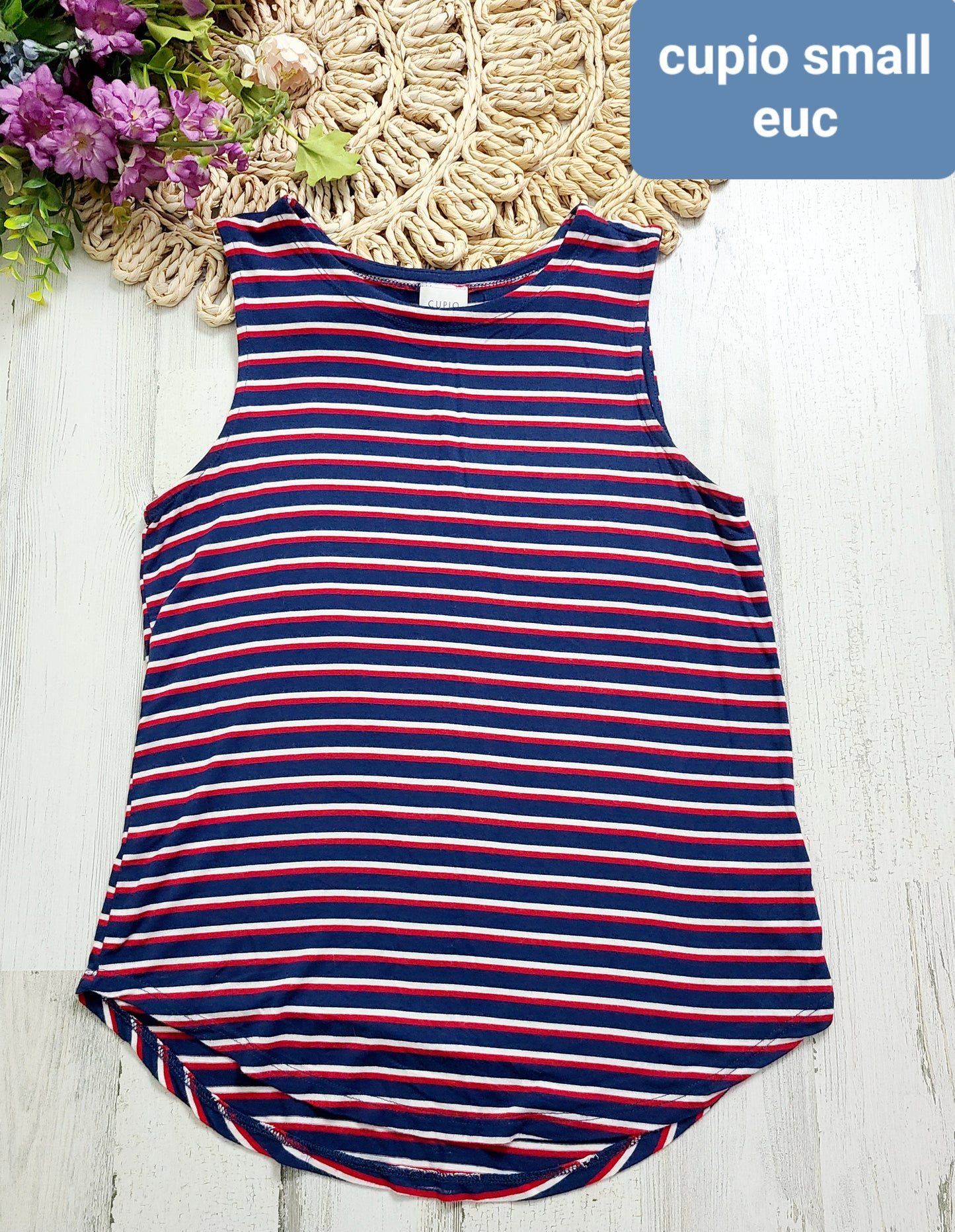 cupio striped july 4 tank