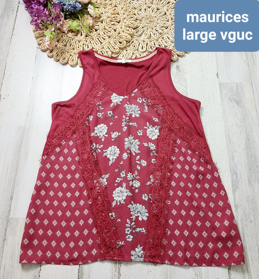 maurices large floral diamond lace