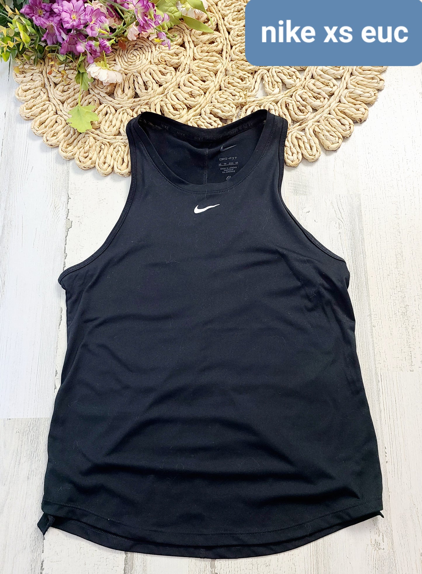 nike black tank womens xs