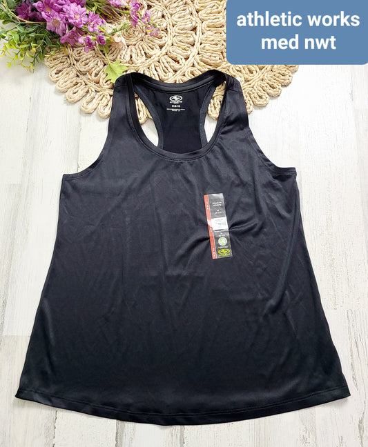 athletic works black tank new