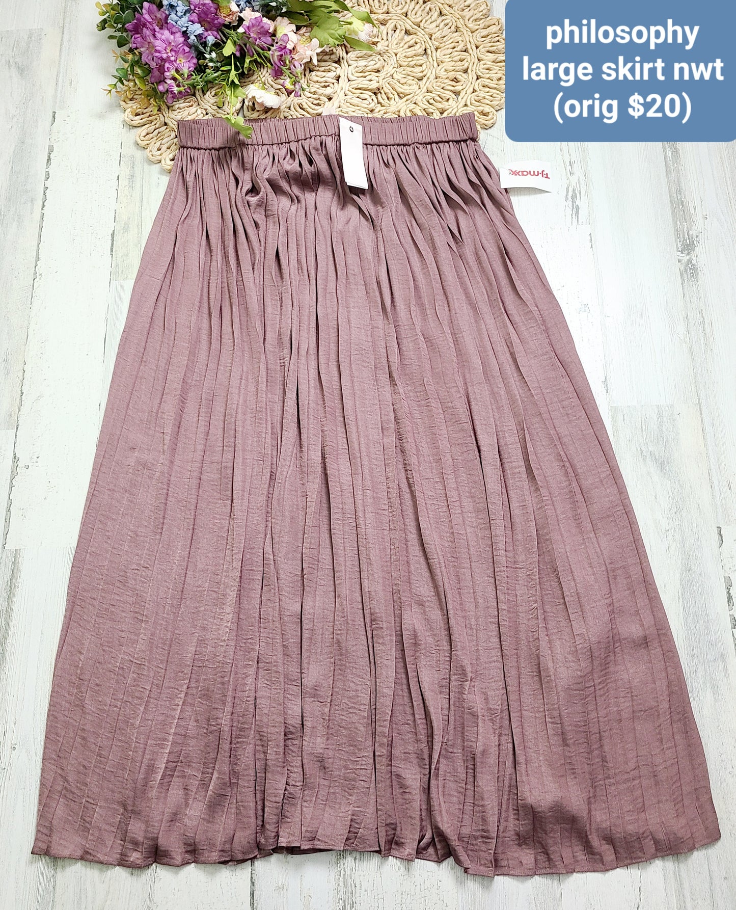 purple long skirt philosophy nwt