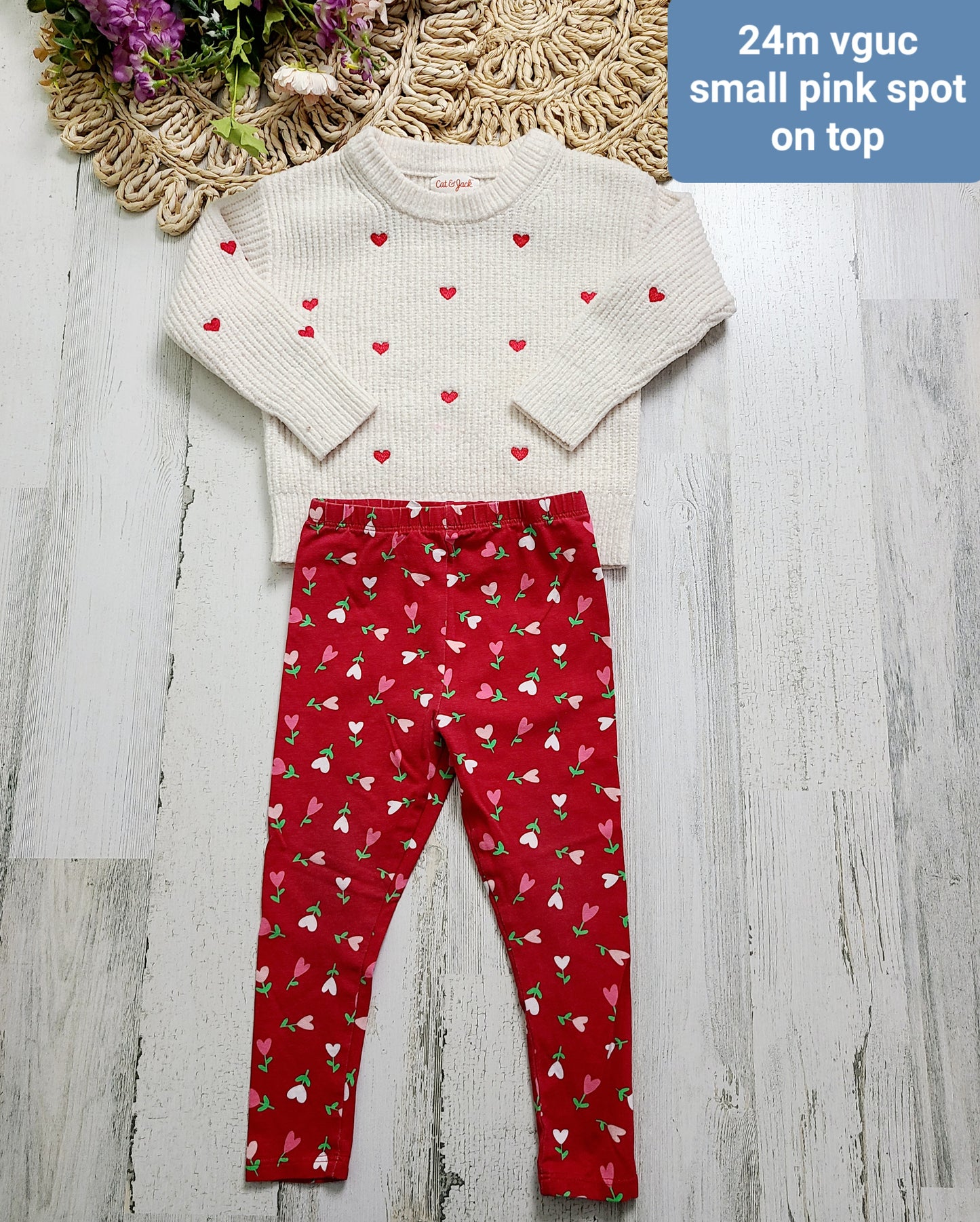 heart sweater and pants