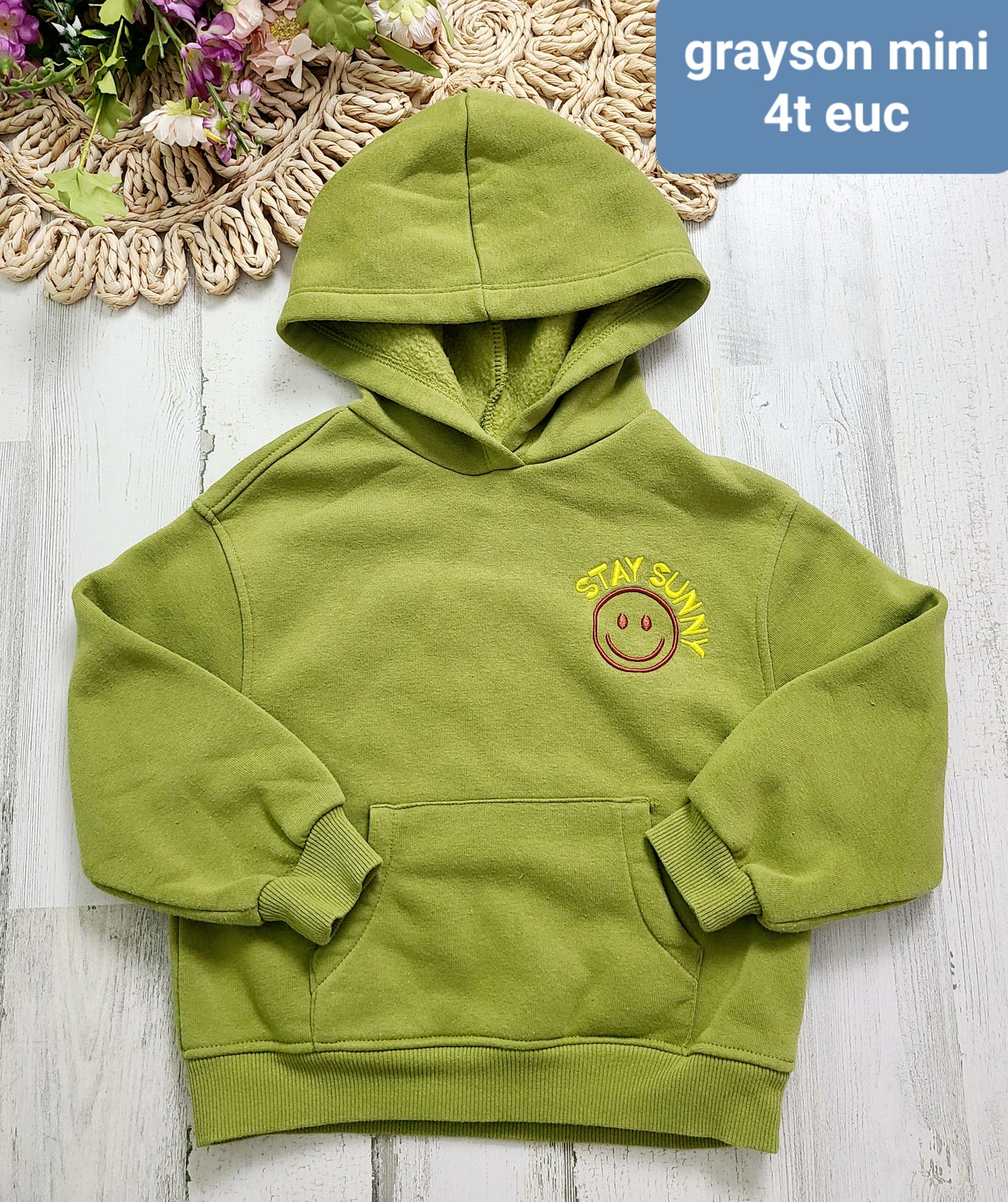 grayson mini green hoodie
