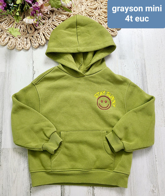grayson mini green hoodie
