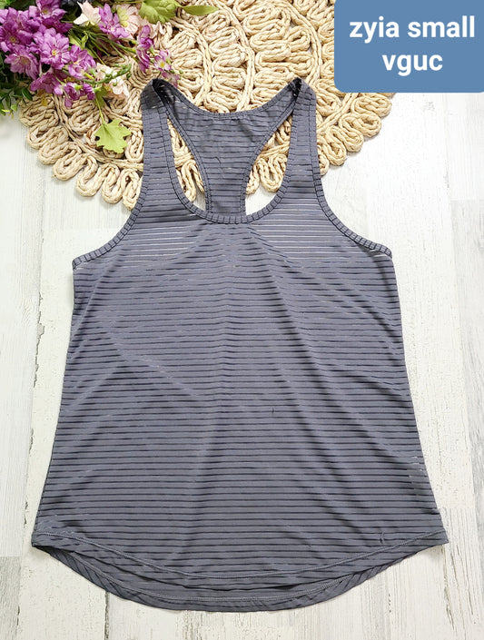 zyia gray razorback tank