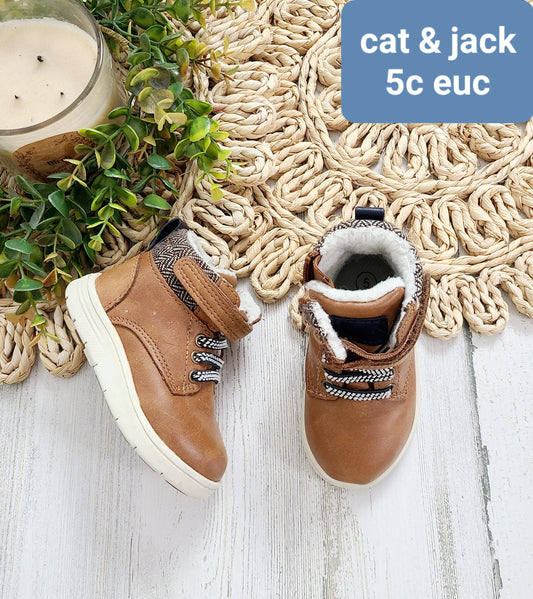 cat&jack brown boots 5c