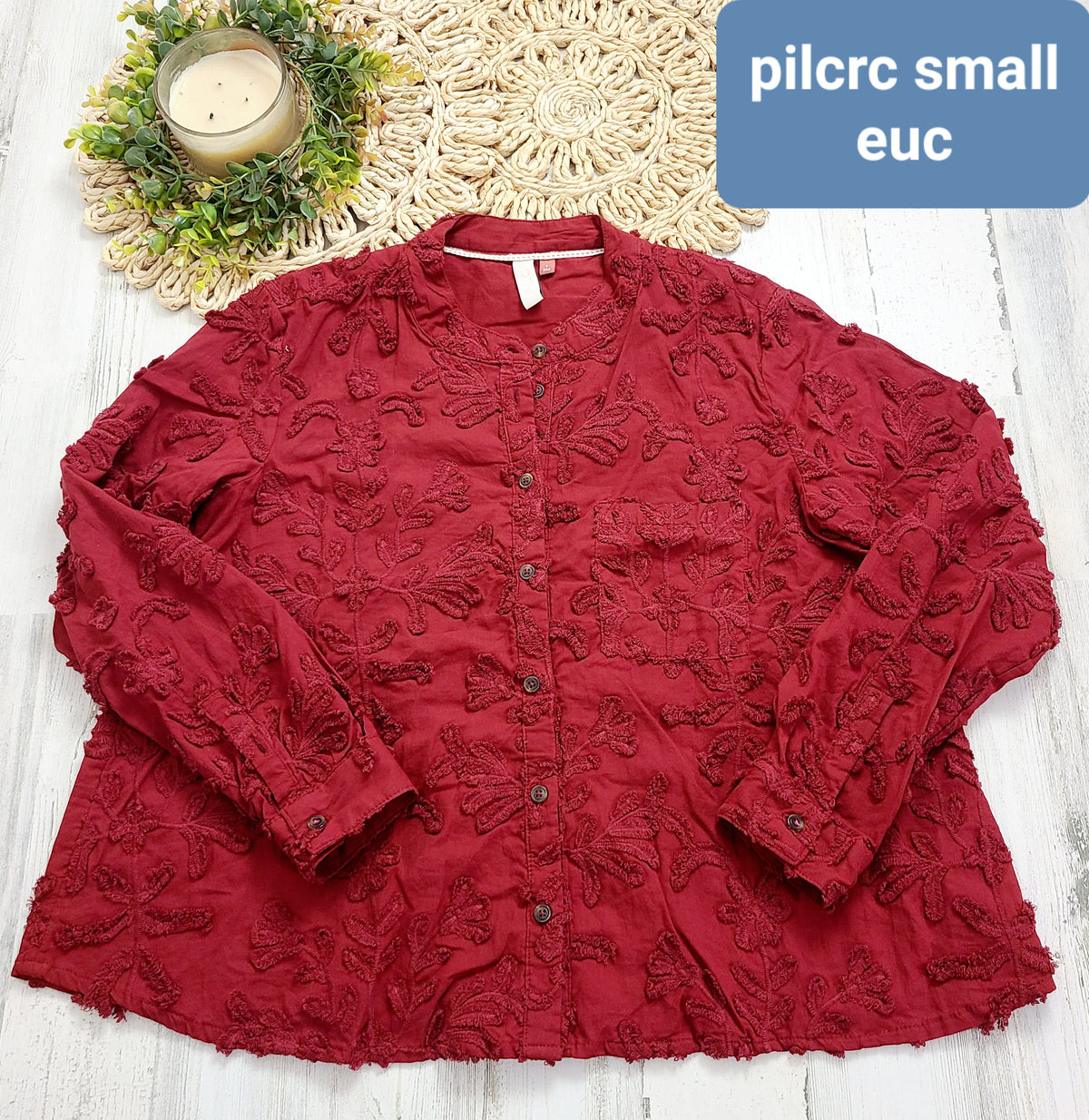 red pilcro small top