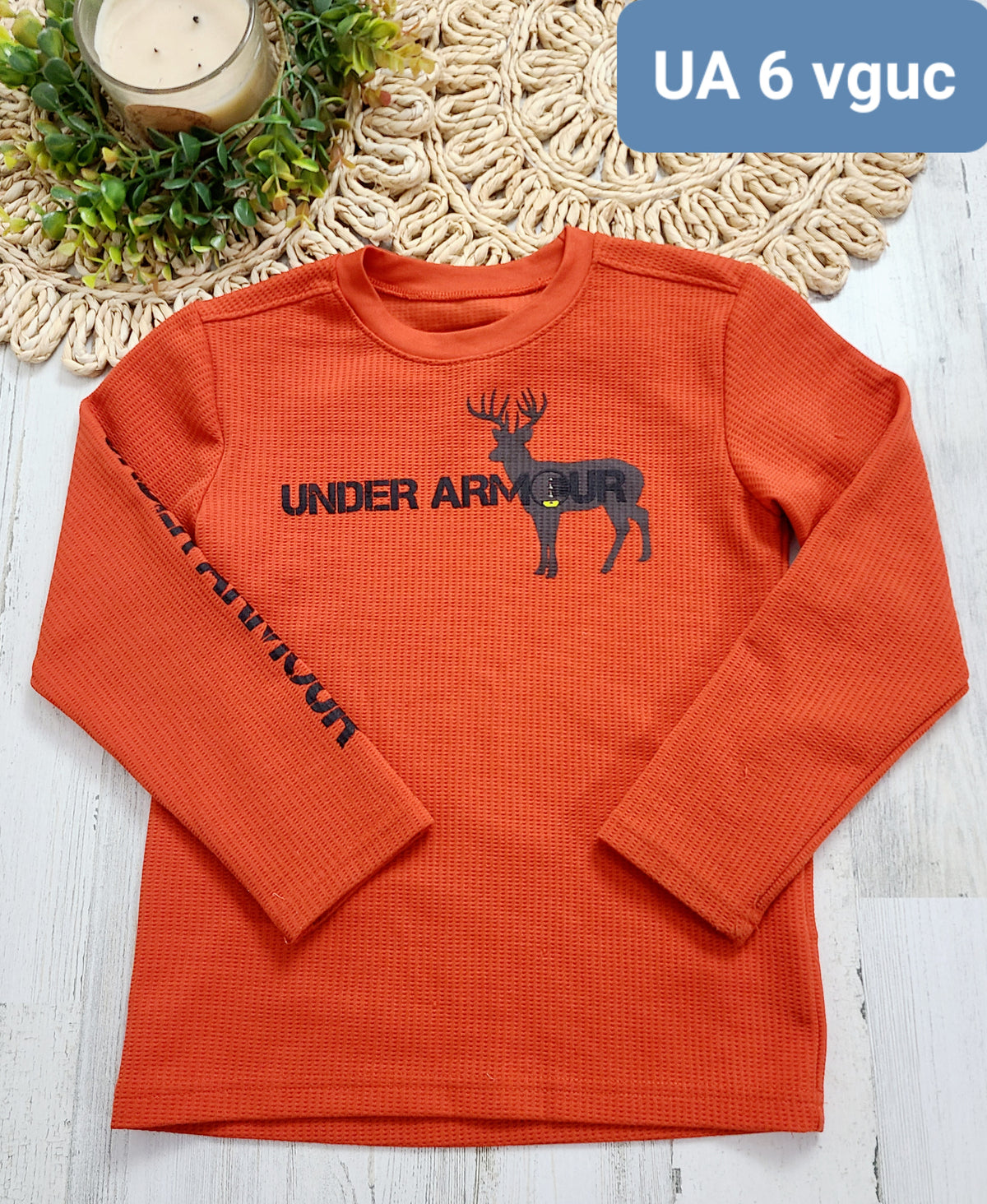 orange under armour deer