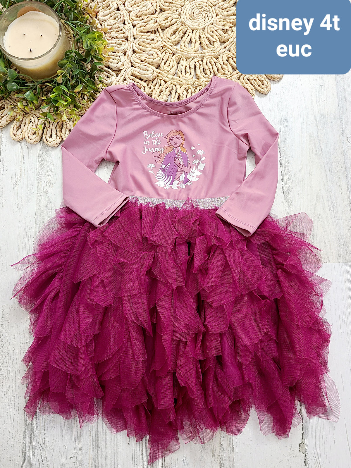 pink disney dress believe in the journey