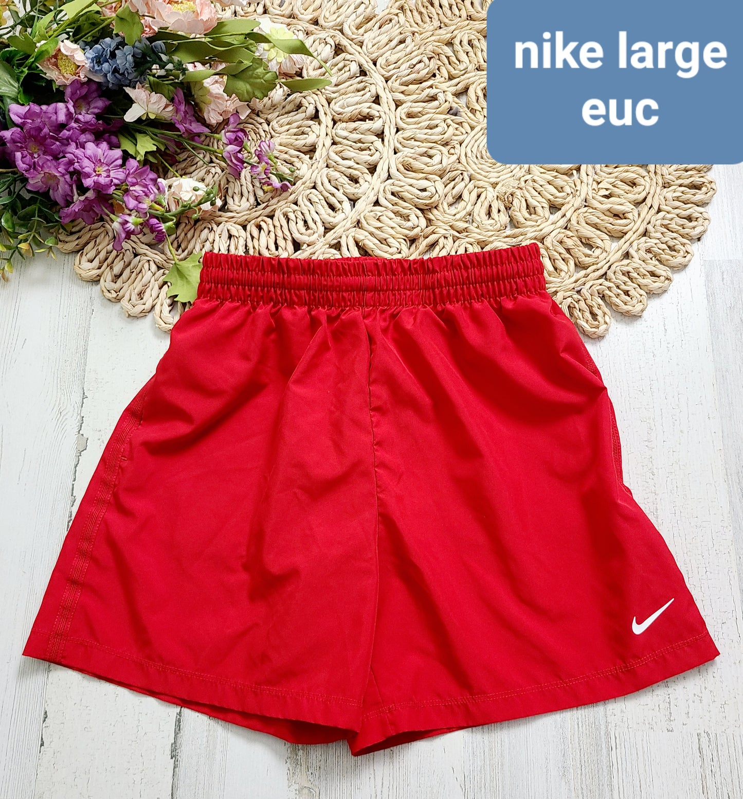 red nike boys shorts
