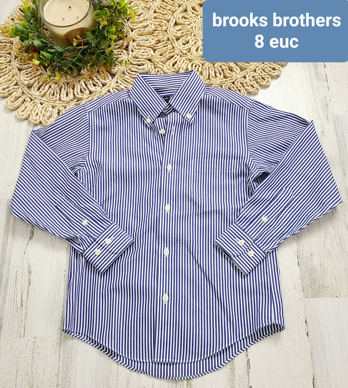 blue white vertical stripes brooks