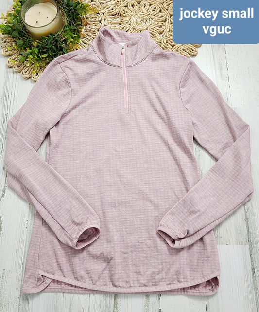 pink pullover jockey