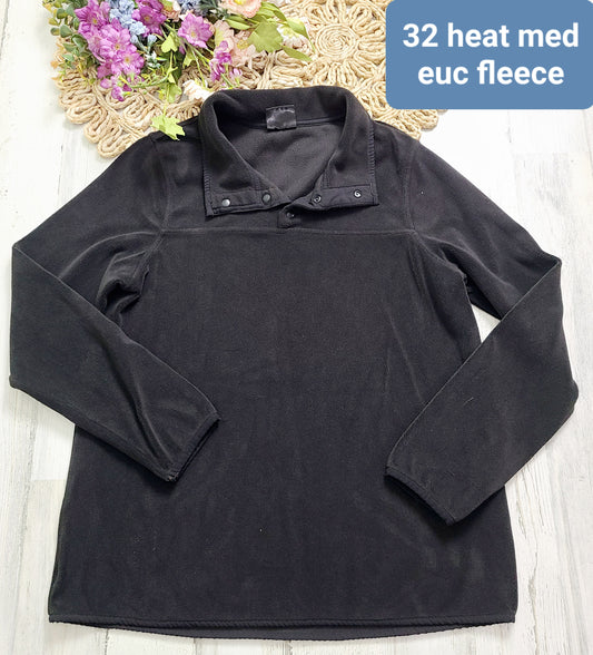 medium black fleece 32 heat