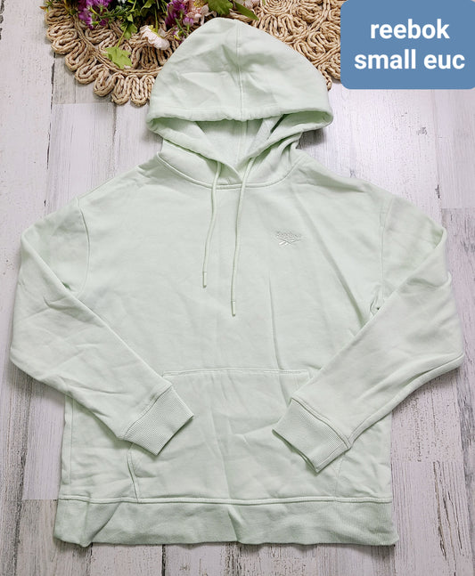 light green reebok hoodie small