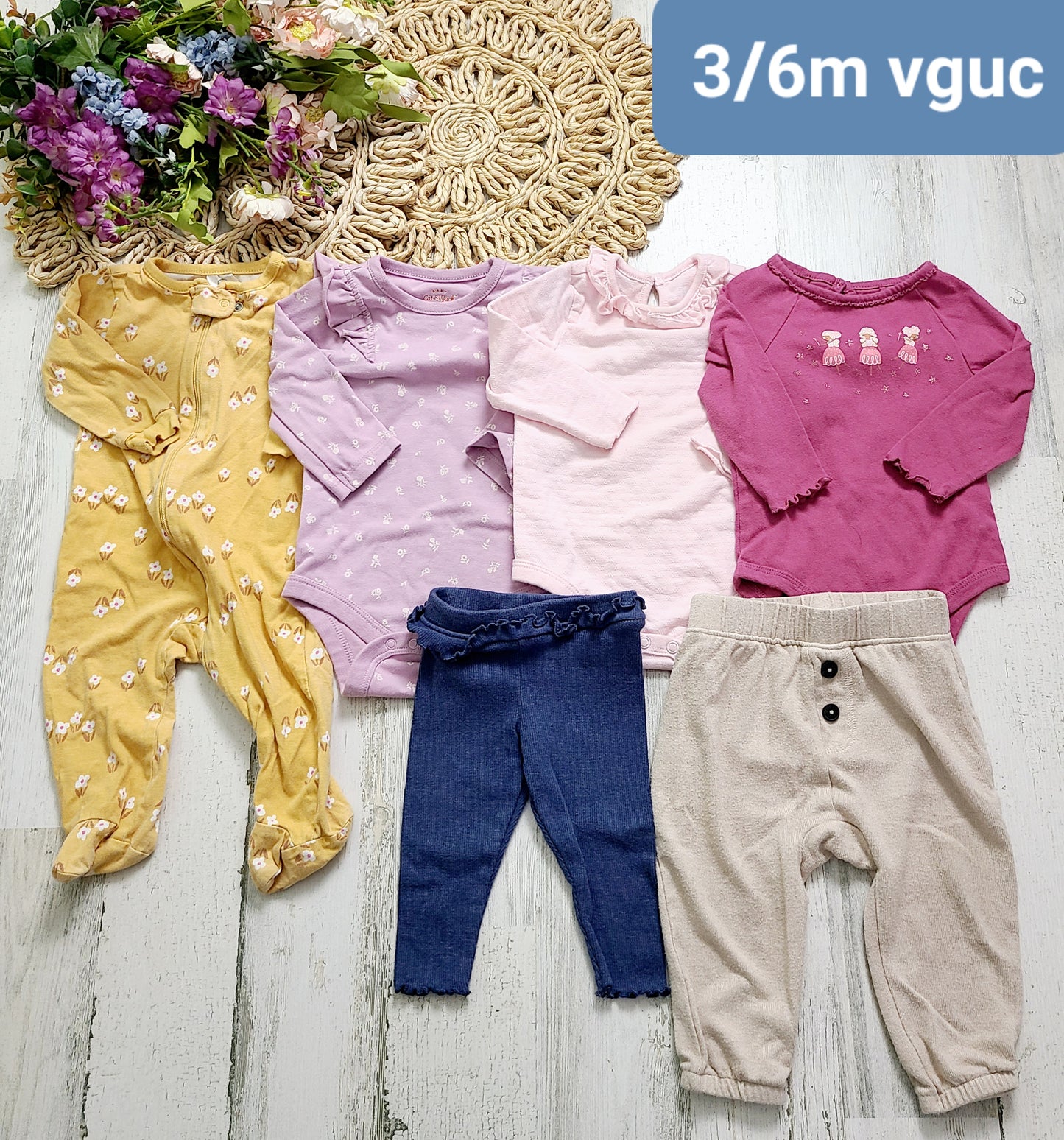 3/6m bundle of outfits and pj