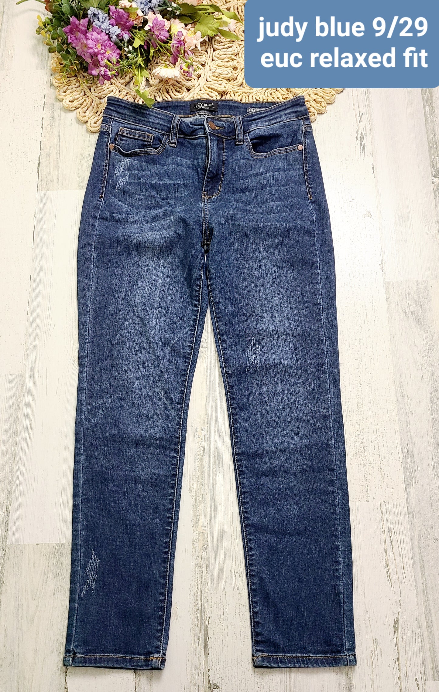 relaxed fit dark wash judy blue