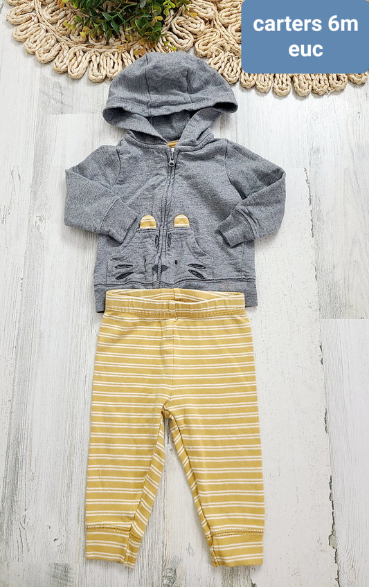 carters tiger hood with striped pants