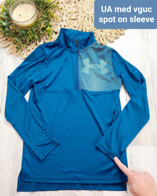 quarter zip ua spot on cuff