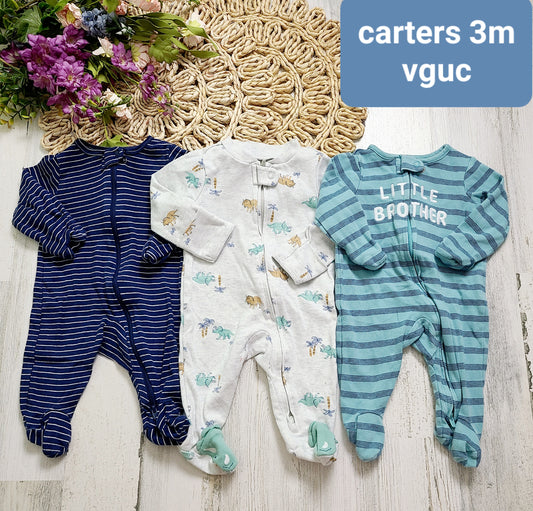 little bro dino stripe carters pj