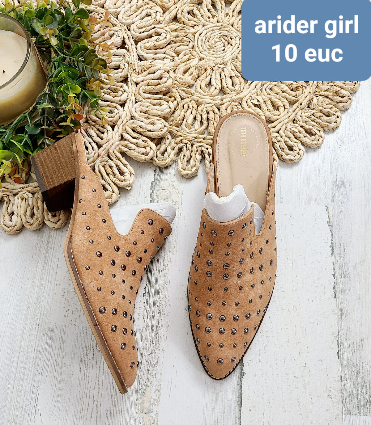 heel mules arider girl
