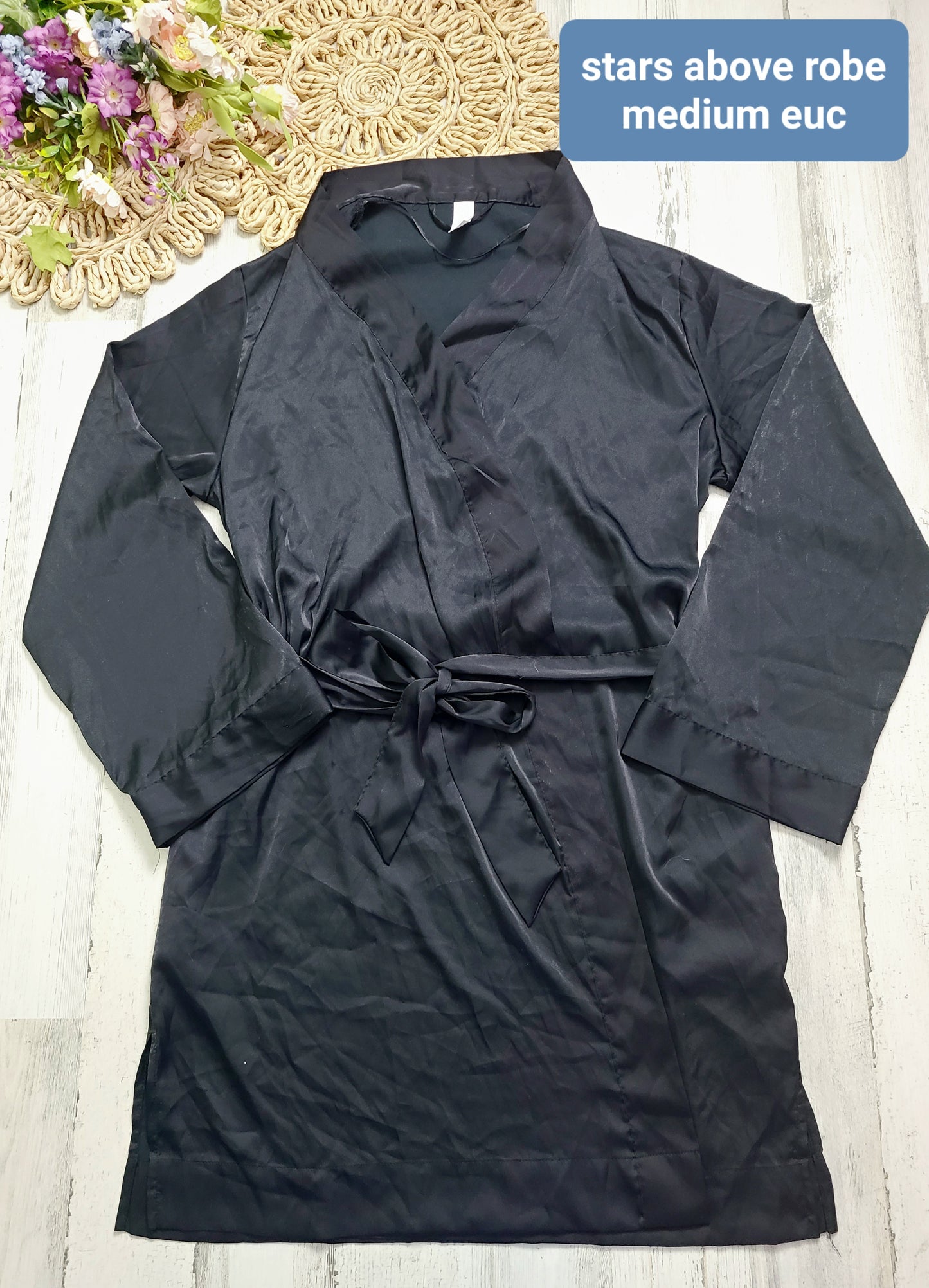 stars above black thin robe