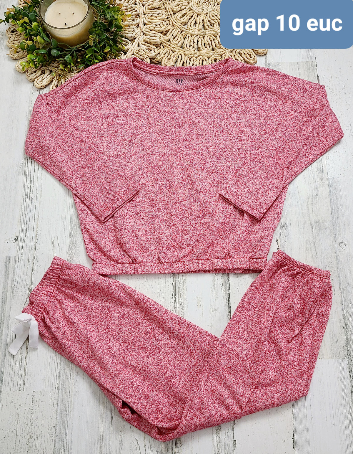 pink two piece set gap 10