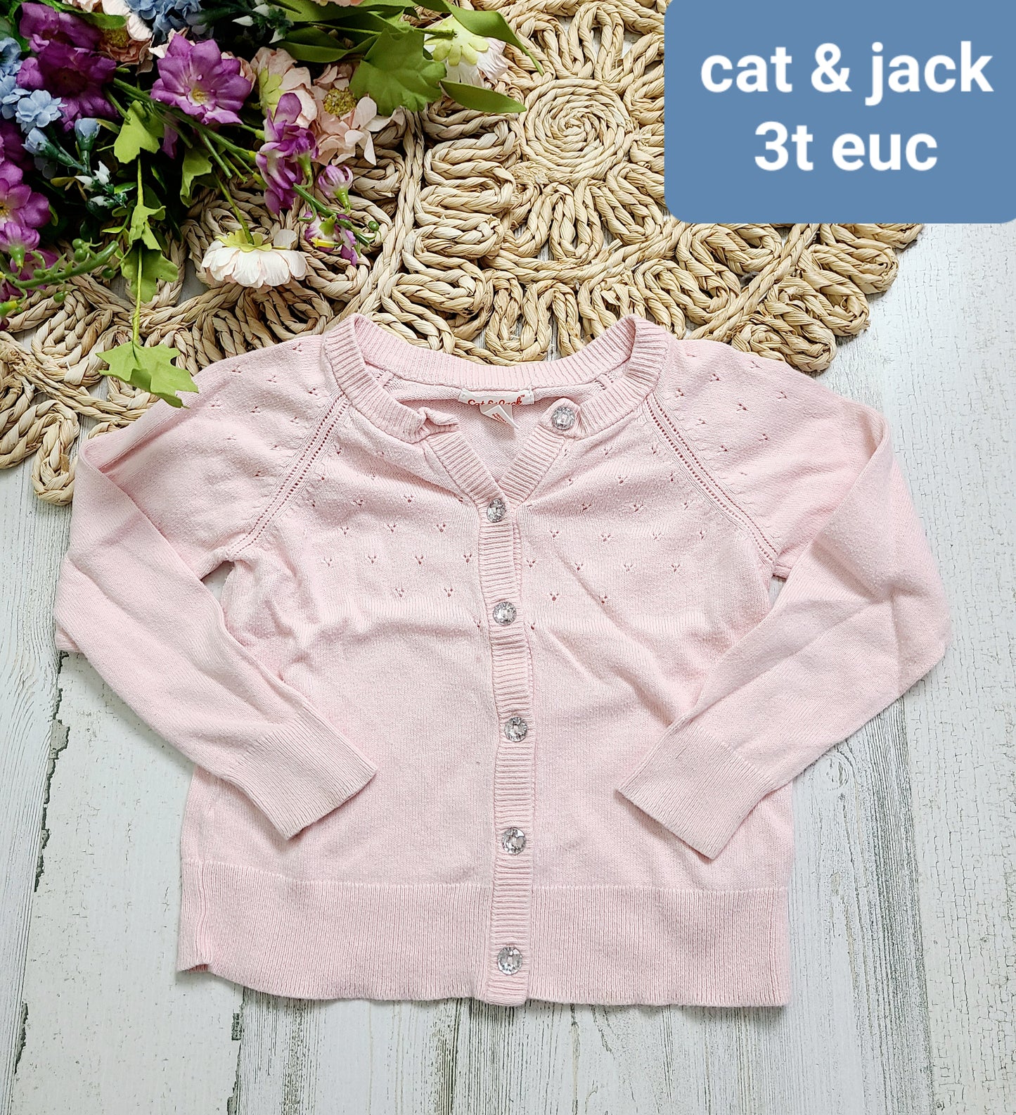 light pink cardigan cat&jack