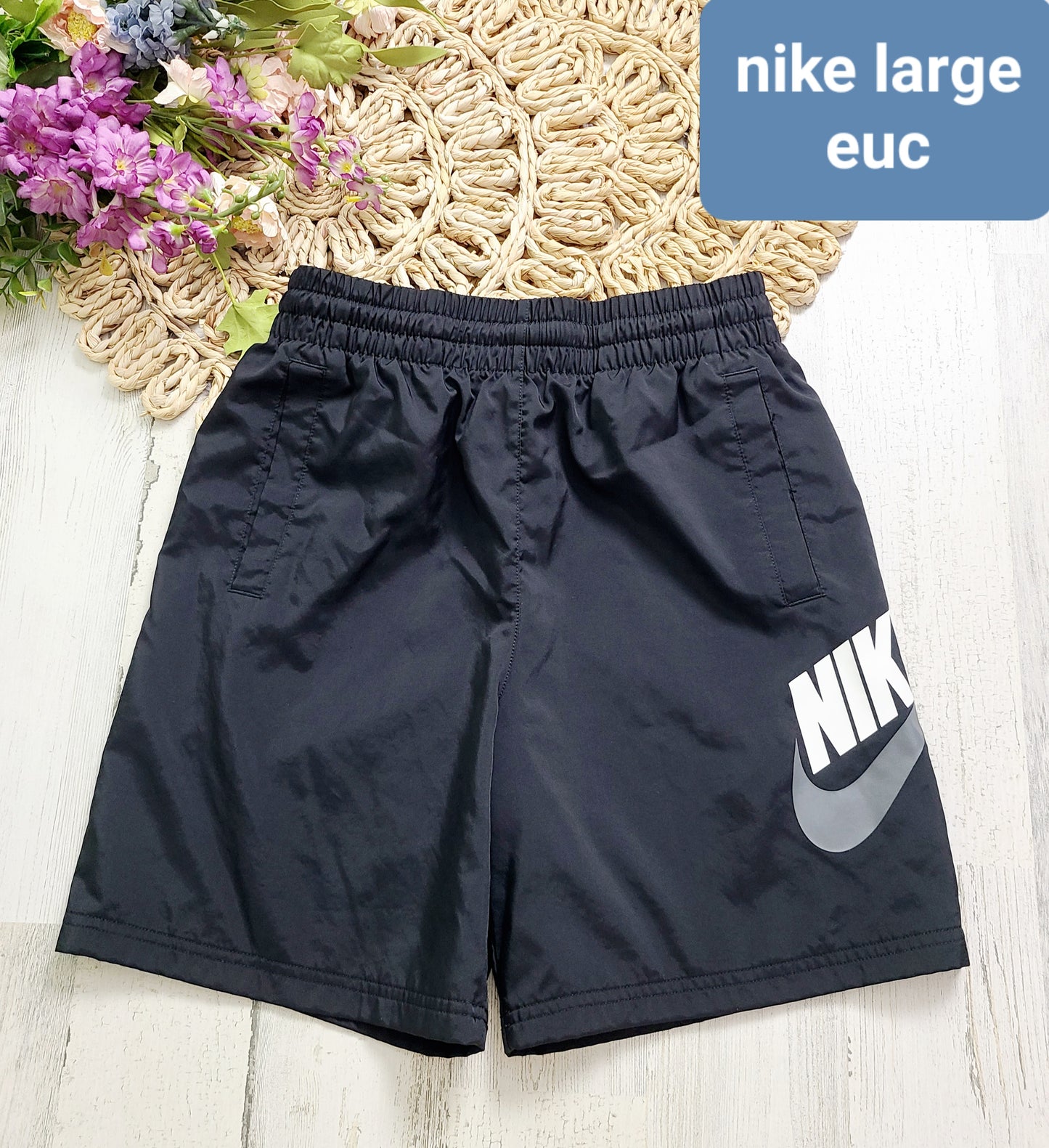 boys nike black windbreaker shorts