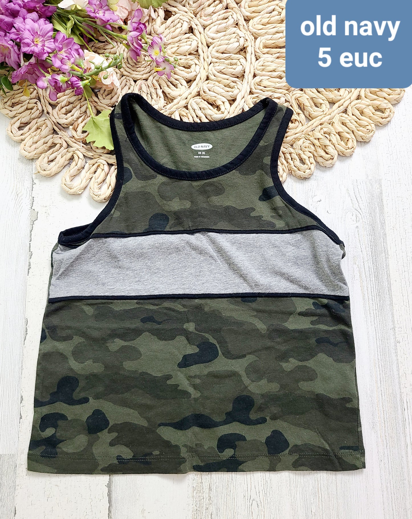 old navy camo tank