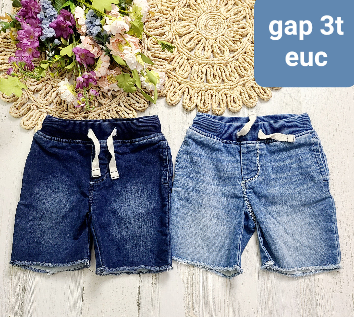 gap raw hem shorts boys