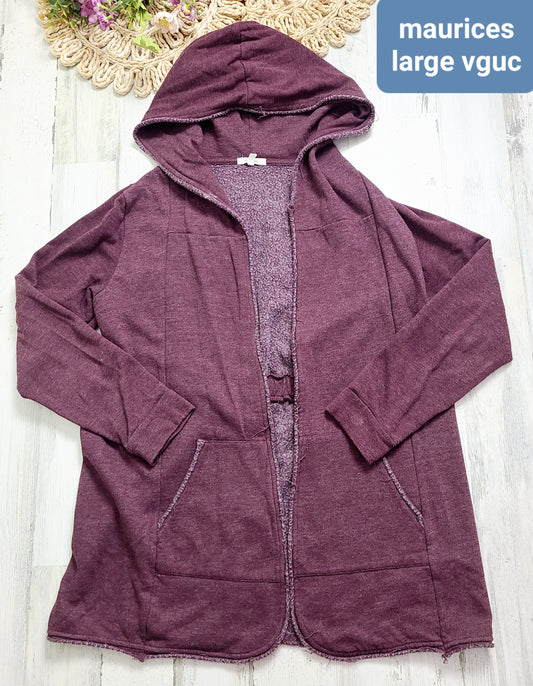 burgundy hood
