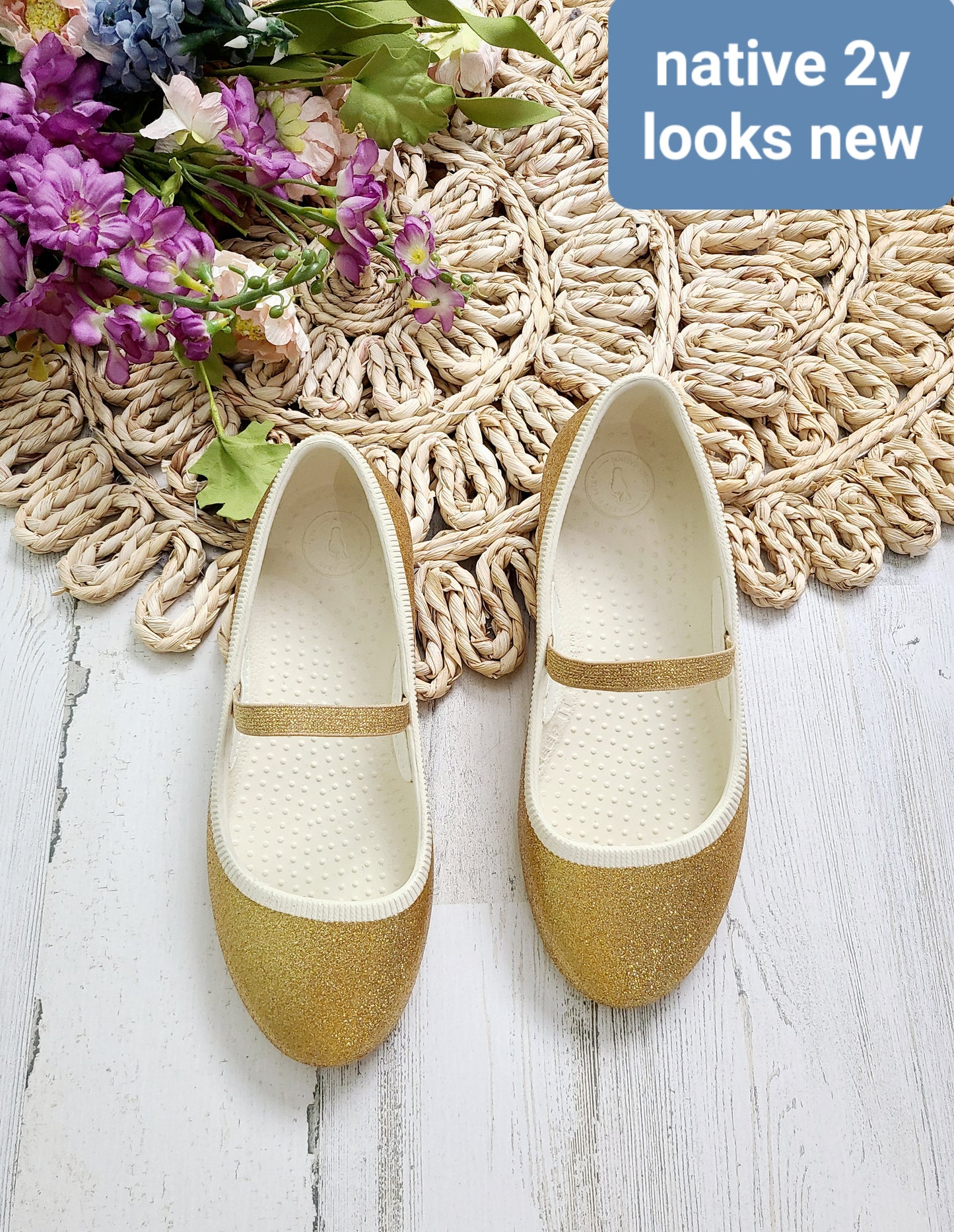 native new gold sparkle