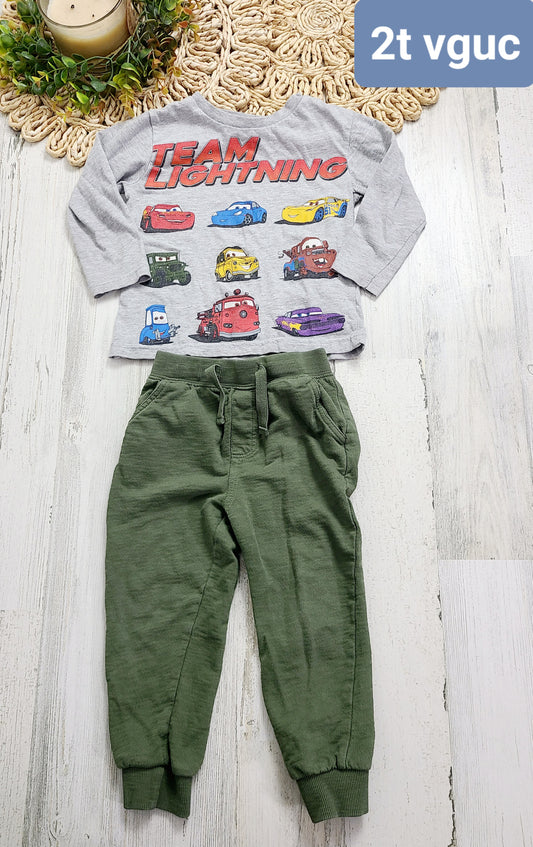 team lightning green joggers
