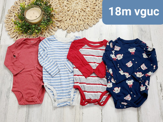 long sleeve red blue onesies