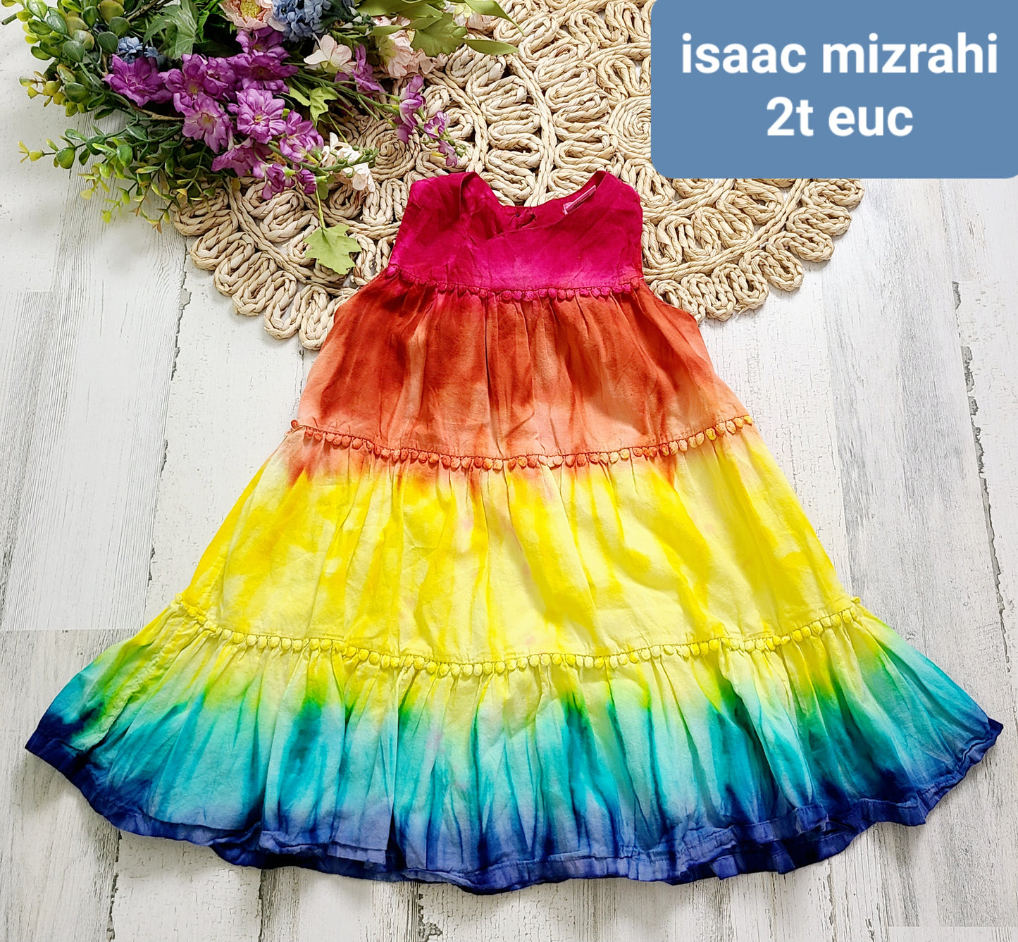 isaac rainbow dress