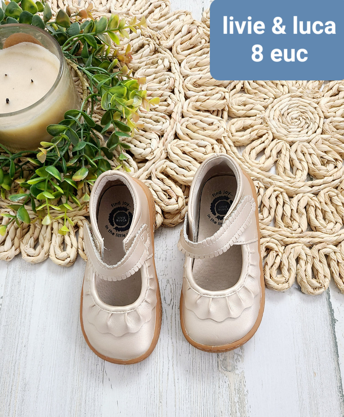 tan ruffle shoe livie & luca