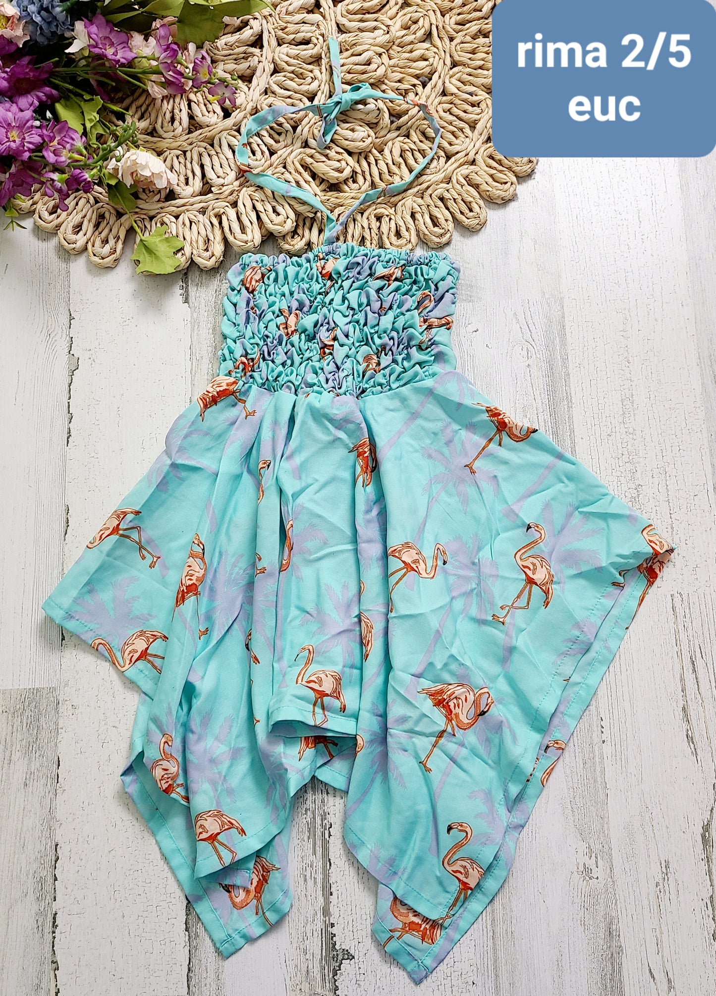 rima dress flamingo